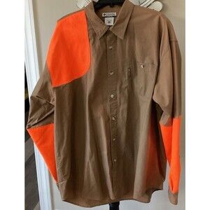Columbia Sportwear Shirt Men’s Size XXL Color Brown Orange Shooting Hunting